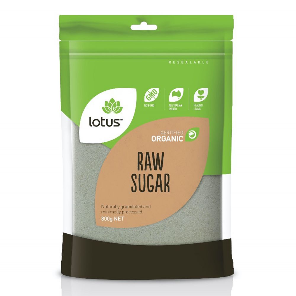 LOTUS Sugar Raw Org 800g