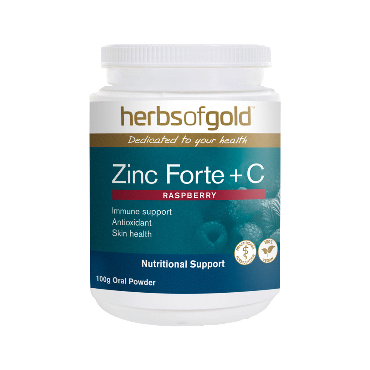 Zinc Forte + C (Raspberry Flavour) 100g Oral Powder