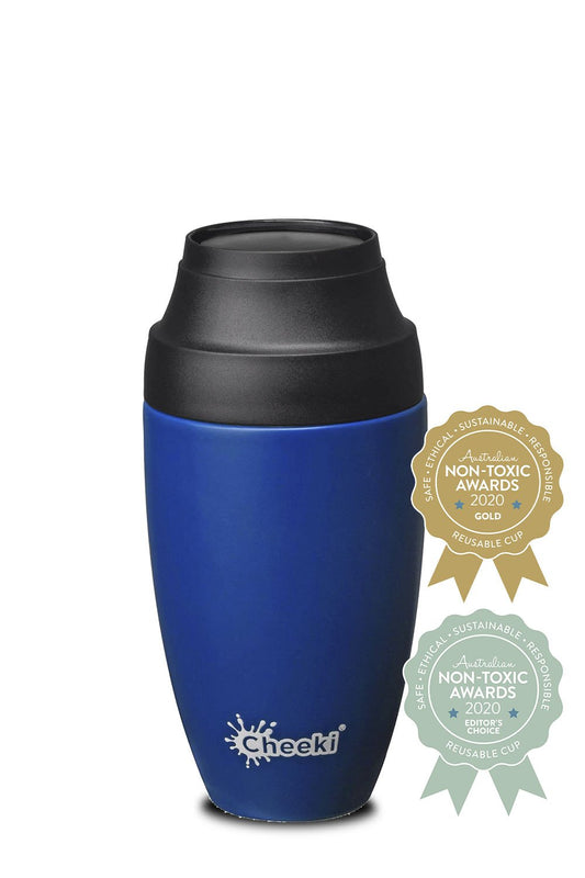 CHEEKI Coffee Mug Insulated - Sapphire Blue 350ml