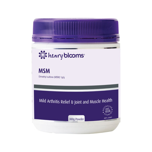 Henry Blooms MSM Powder - Joints, Muscles & Bones