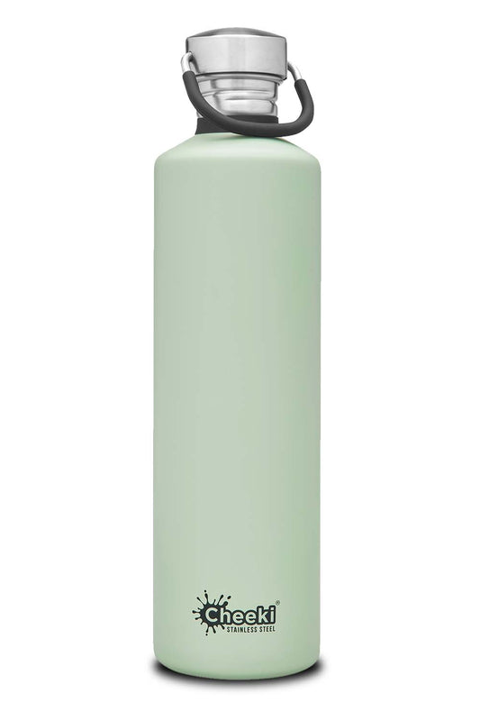 CHEEKI Classic Single Wall Stainless Steel Bottle - Pistachio 1 Litre