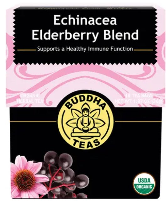 BUDDHA TEA Echinacea Elderberry tbags x 18