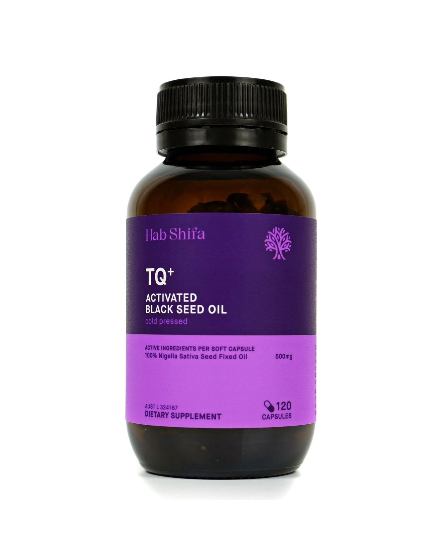HAB SHIFA TQ+ Activated Black Seed Oil 120 Capsules