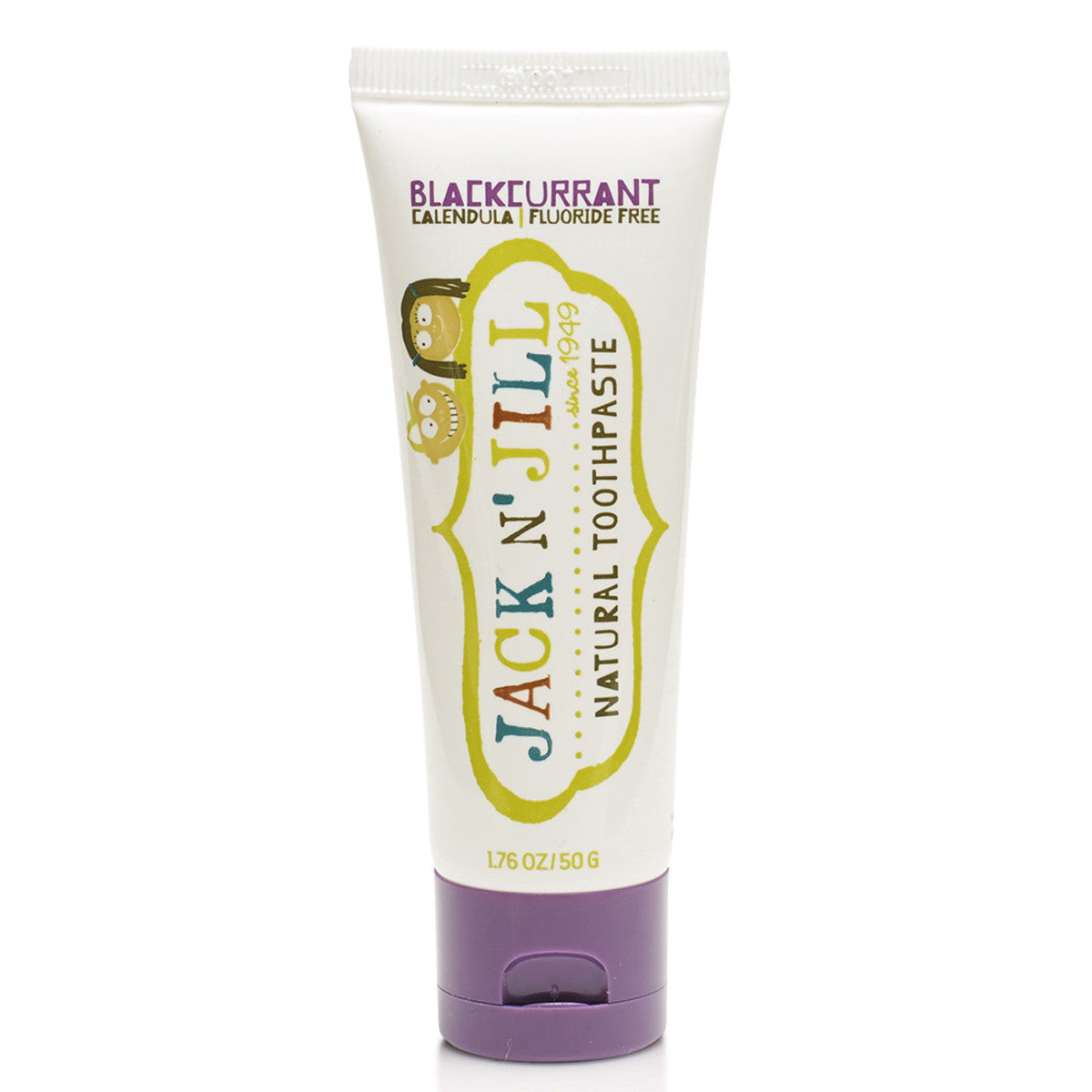 Jack N Jill Natural Toothpaste with Calendula (Fluoride Free) Blackcurrant 50g