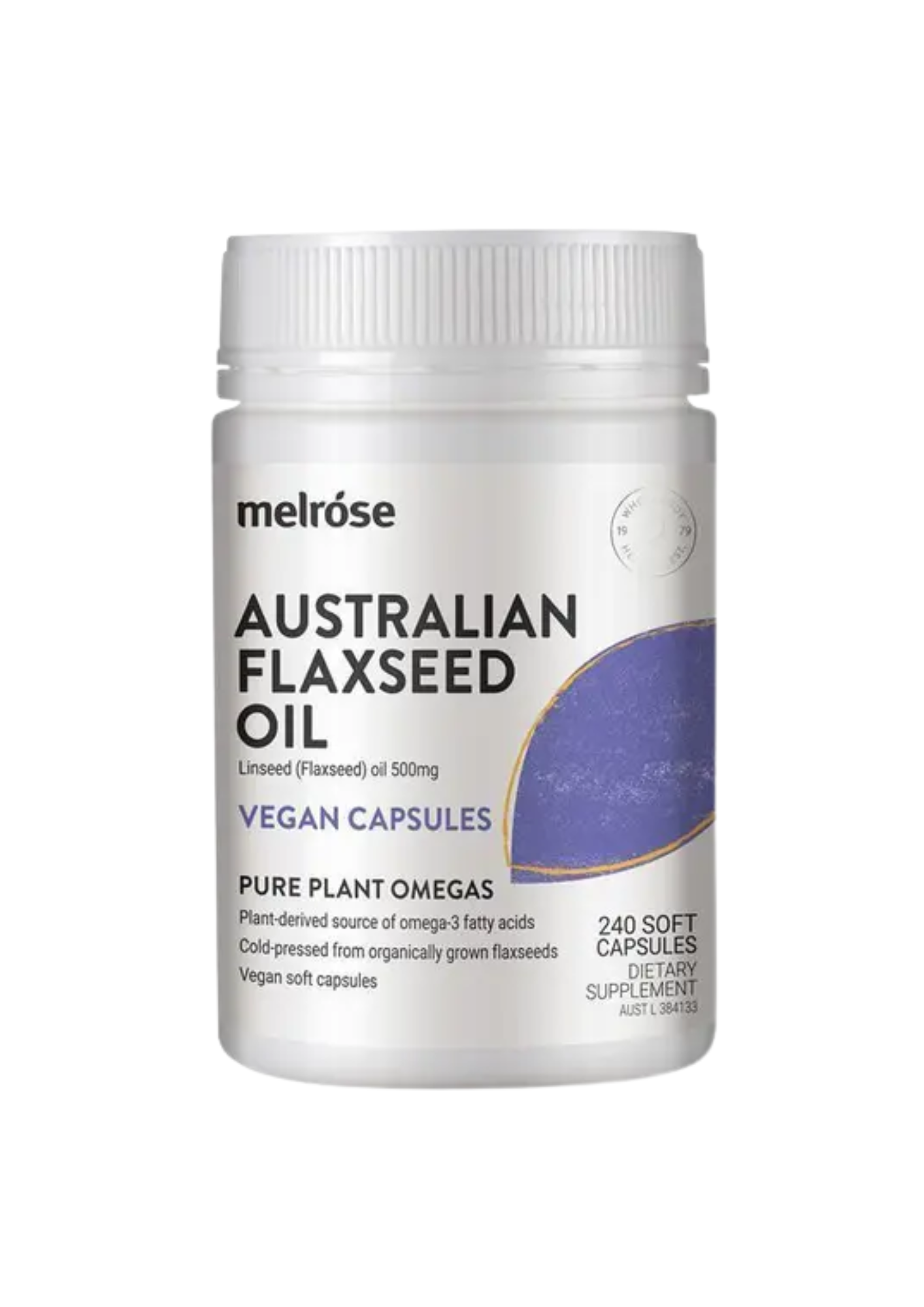 MELROSE Organic Flaxseed Vegan 500mg 240c