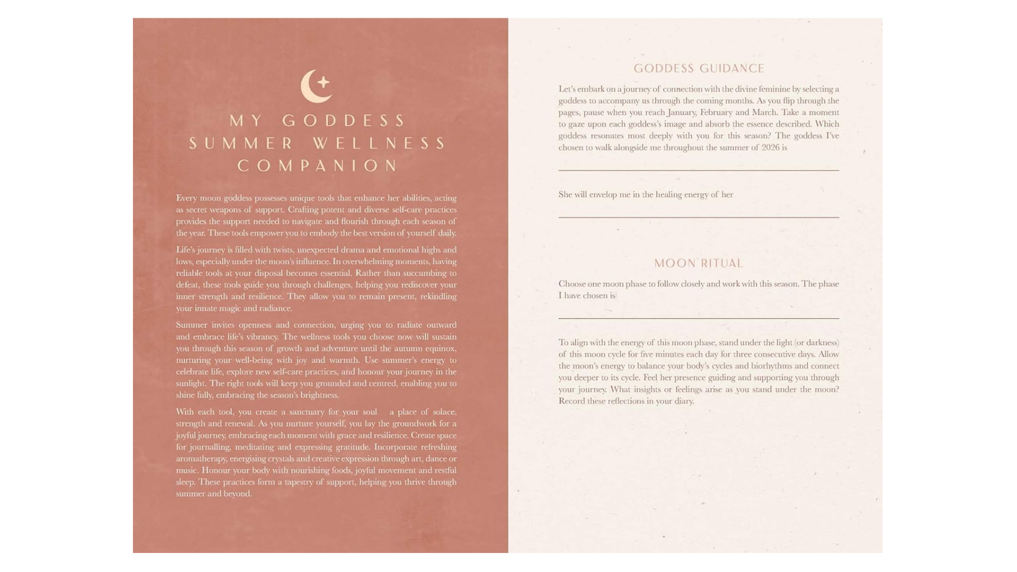2026 DIARY Moon Goddess - Southern Hemisphere