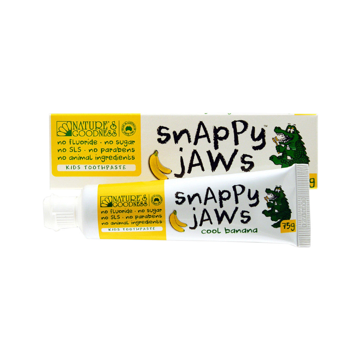 Natures Goodness Snappy Jaws Toothpaste Cool Banana 75g
