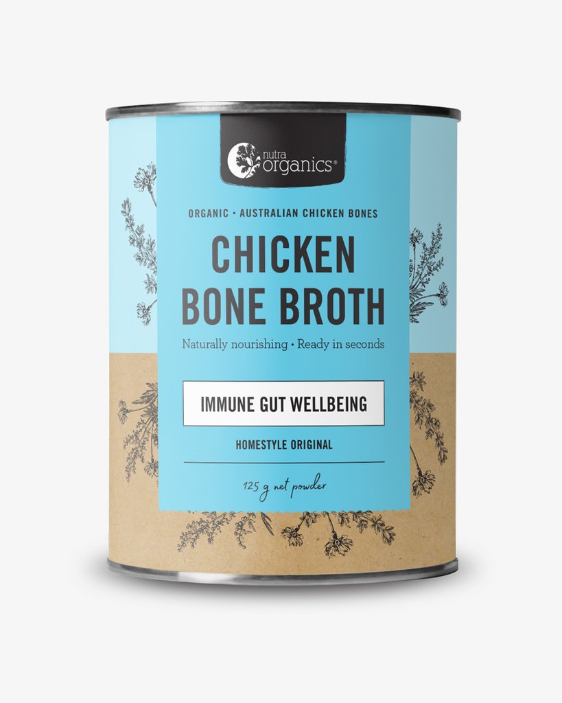 Bone Broth Chicken Nutra Organics Homestyle Orig 125g