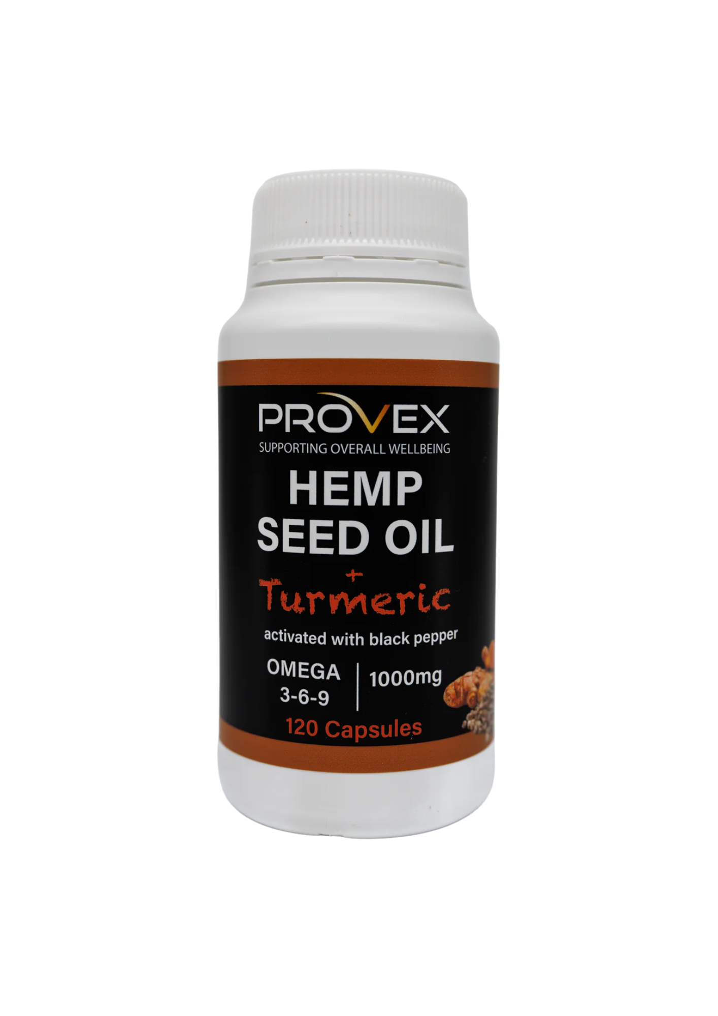 PROVEX Hemp Seed Oil & Tumeric 120c
