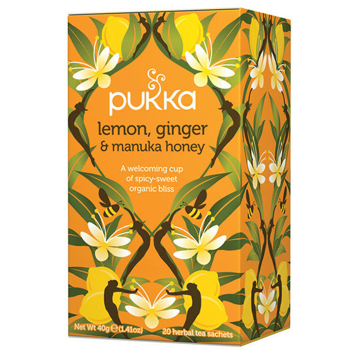 PUKKA Lemon, Ginger & Manuka Honey x20