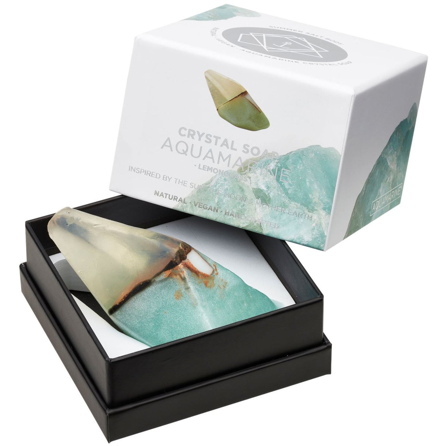 SUMMER SALT BODY Crystal Soap - Aquamarine Lemongrass