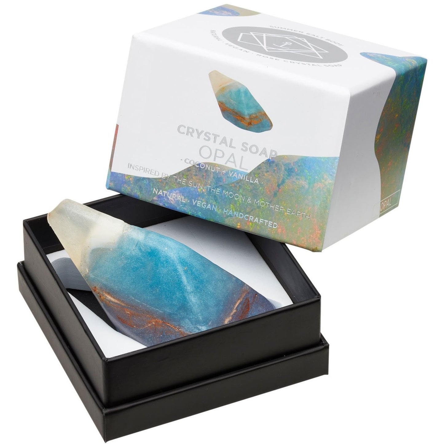 SUMMER SALT BODY Crystal Soap - Opal Coconut & Vanilla