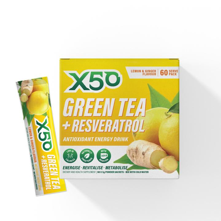 X50 Green Tea Lemon Ginger x60