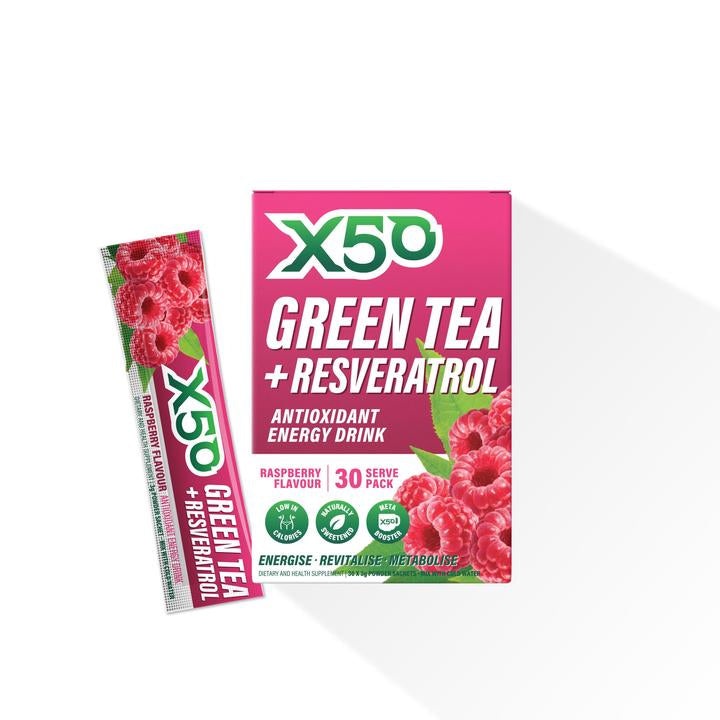 X50 Green Tea Raspberry x30