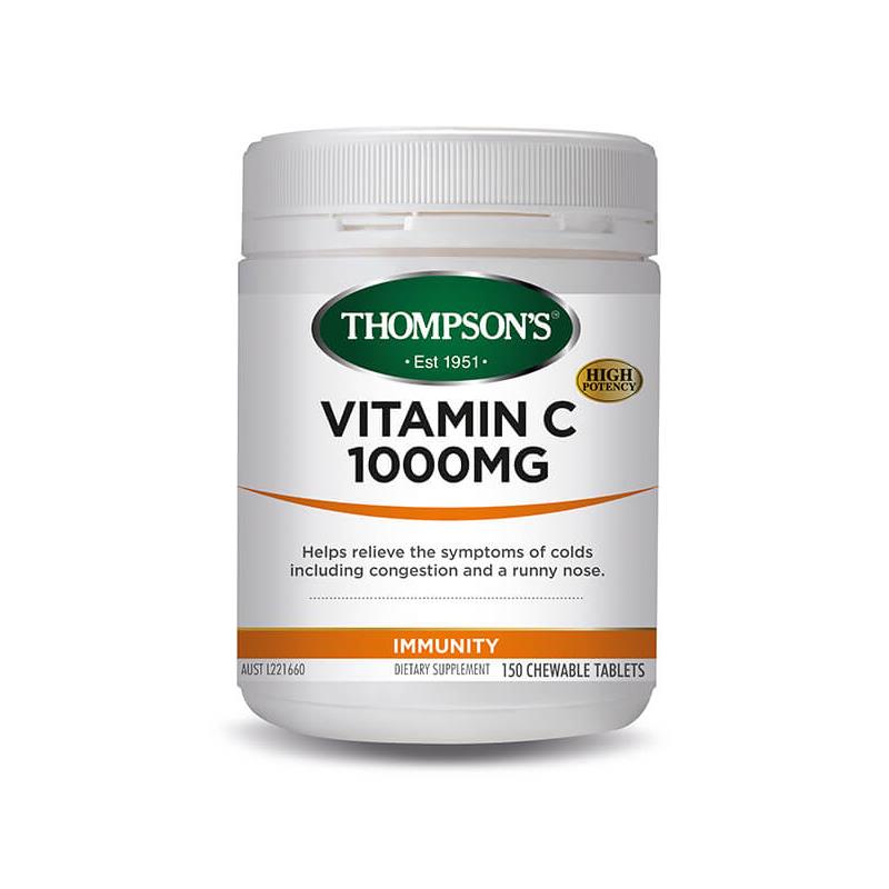 THOMPSONS Vitamin C Chewable 1000mg 150t