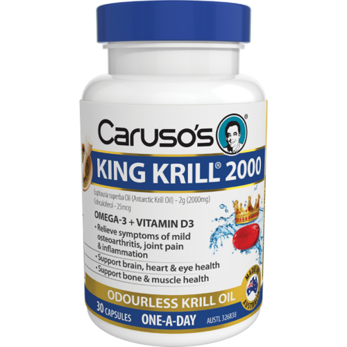 CNH King Krill 2000mg + Vit D 30c
