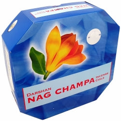 INCENSE COILS DARSHAN Nag Champa x10