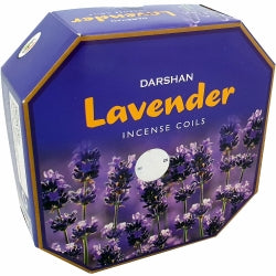 INCENSE COILS DARSHAN Lavendar x10