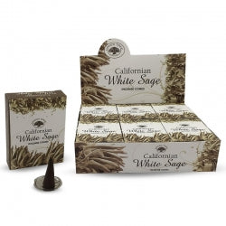 INCENSE CONES GTREE White Sage x10