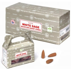 INCENSE CONES SATYA White Sage x12