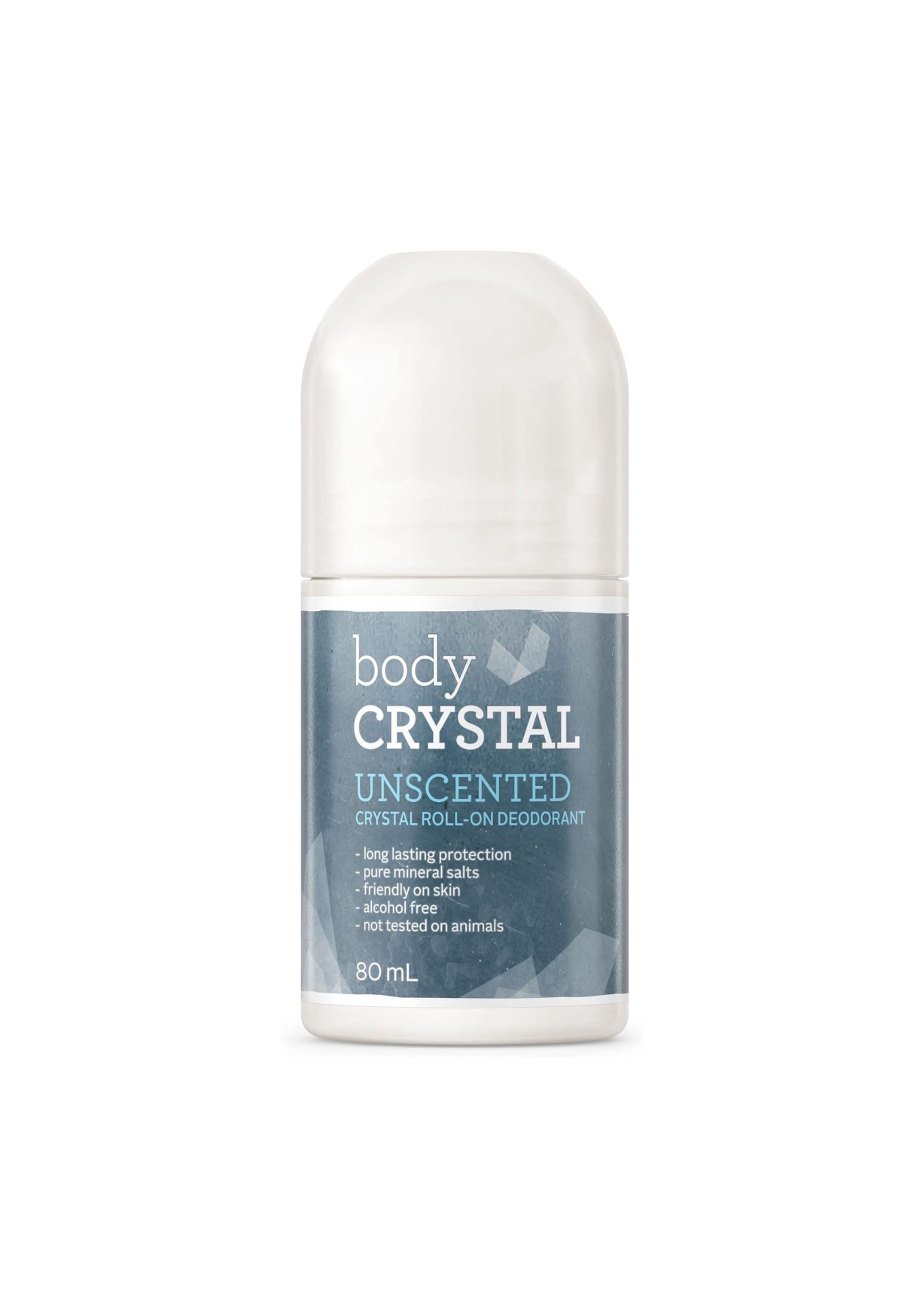 BODY CRYSTAL Crystal Deodorant Roll On Unscented 80ml