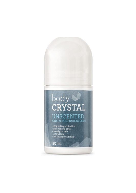 BODY CRYSTAL Crystal Deodorant Roll On Unscented 80ml