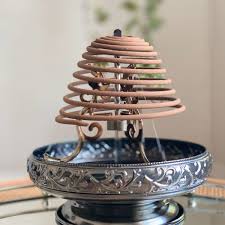 NP Incense Coil Holders Bronze Open