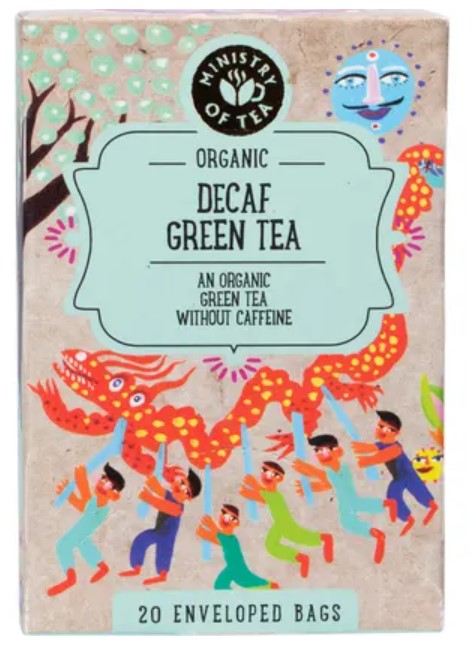 MINISTRY OF TEA Decaf Green Tea tbags 20pk