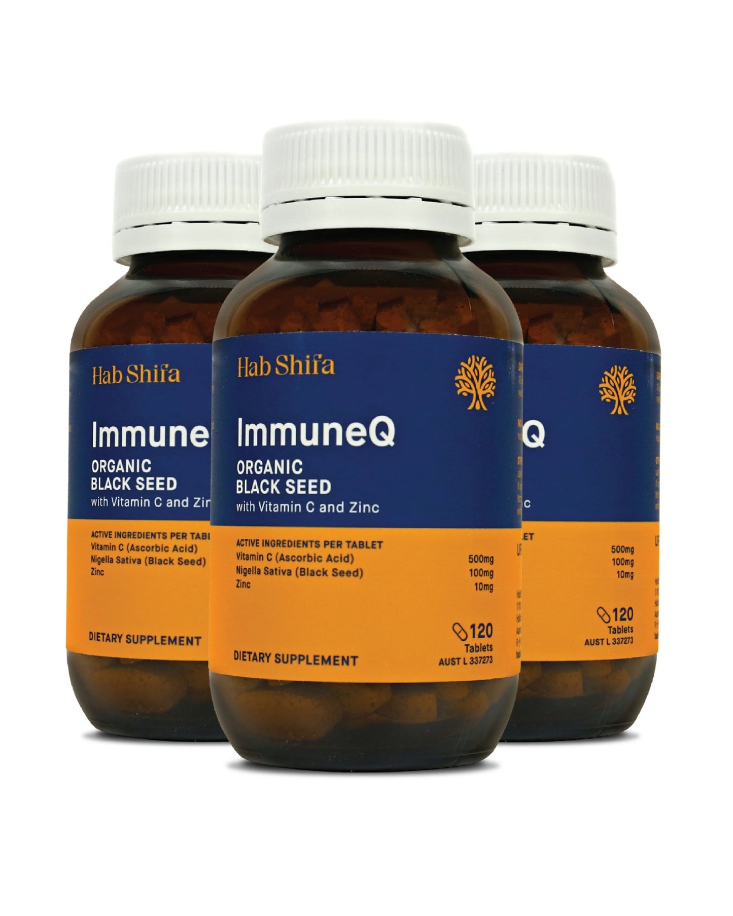 HAB SHIFA ImmuneQ Blk Seed C Zinc 120t