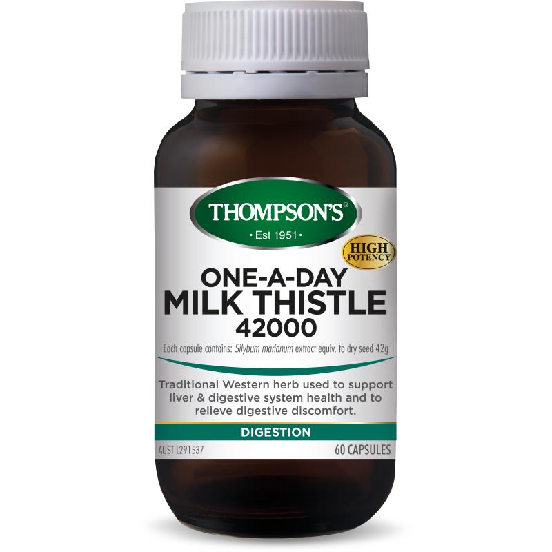 THOMPSONS One-A-Day Milk Thistle 42000mg 60c
