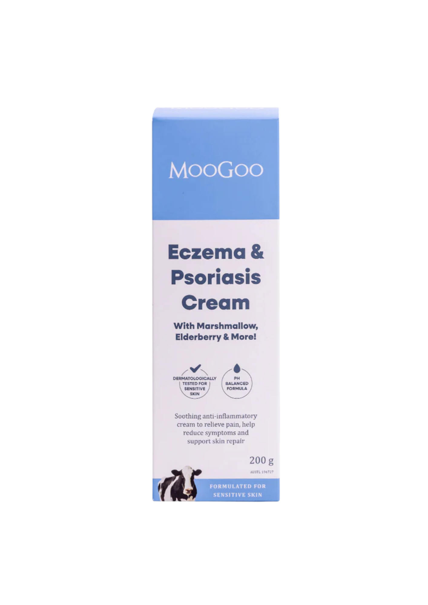 MOOGOO Eczema & Psoriasis Cream with Marshmallow Root and Elderberry 200g