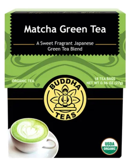 BUDDHA TEA Matcha Green Tea tbags x18