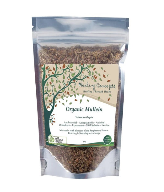 HEALING CONCEPTS Mullein Organic Loose Leaf Tea 40g