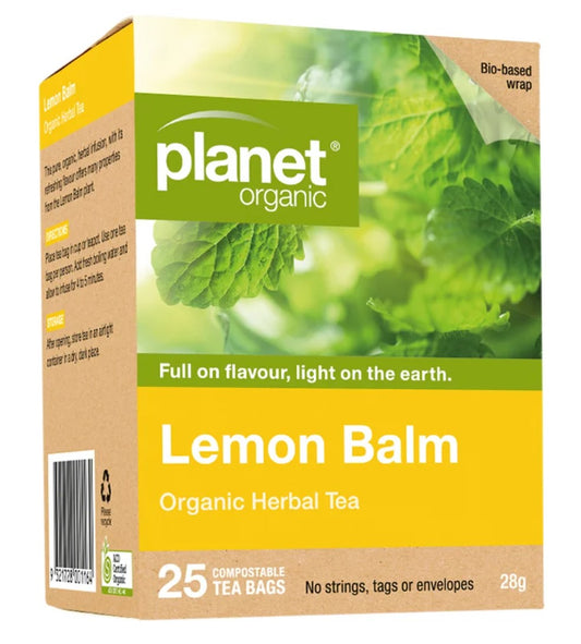 PLANET ORGANIC Lemon Balm tbags x25