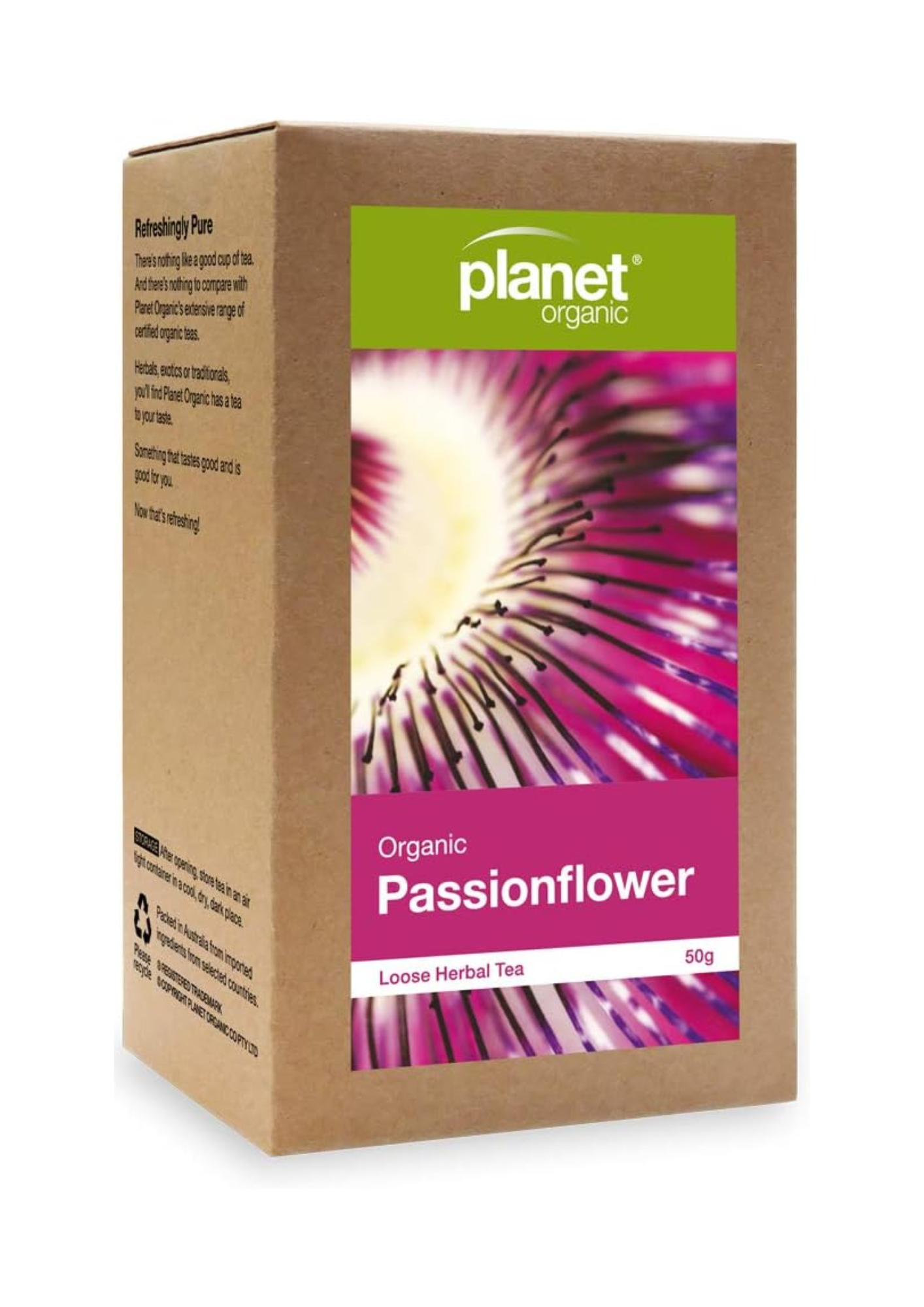 PLANET ORGANIC Herbal Tea Passionflower L/Leaf 50g