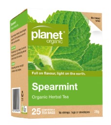 PLANET ORGANIC Spearmint tbags x25
