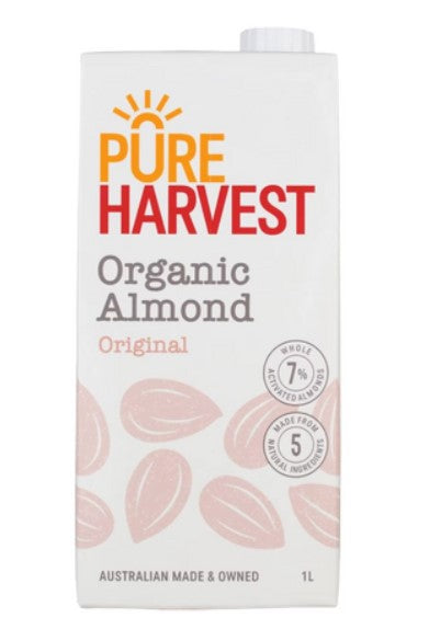 PURE HARVEST Organic Unsweetened Almond Milk 1L