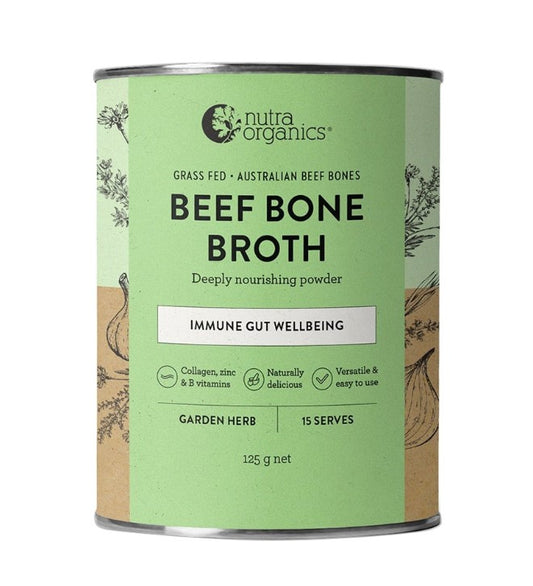 Nutra Organics Beef Bone Broth Garden Herb 125g
