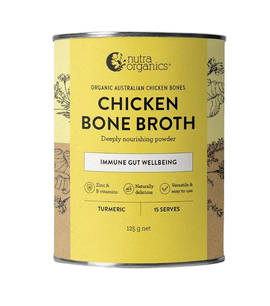 Nutra Organics Chicken Bone Broth Turmeric 125g