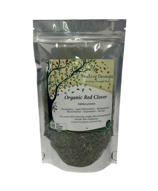HEALING CONCEPTS Red Clover Organic Loose Leaf Tea 30g