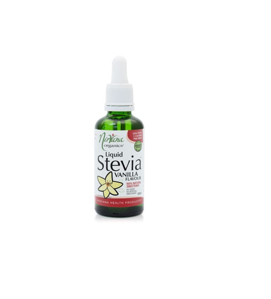 NIRVANA ORGANICS Liquid Stevia Vanilla Flavour 50ml