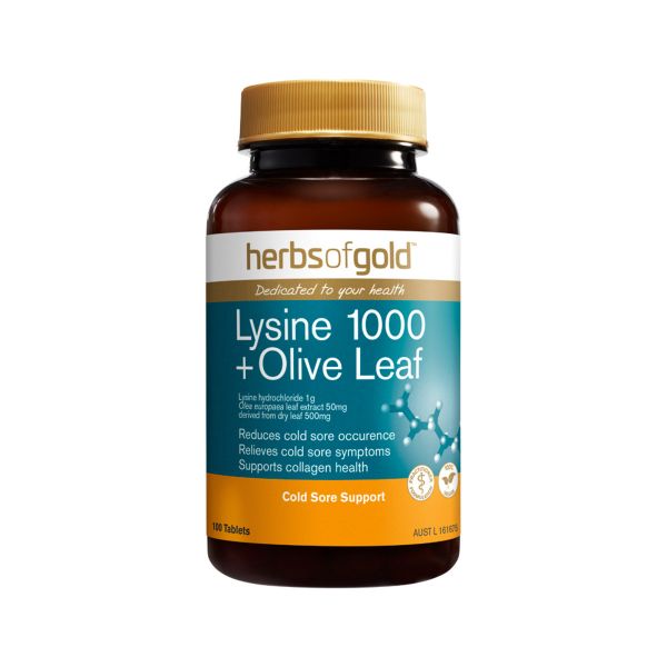 Picture of Lysine plus Olive Leaf 100t