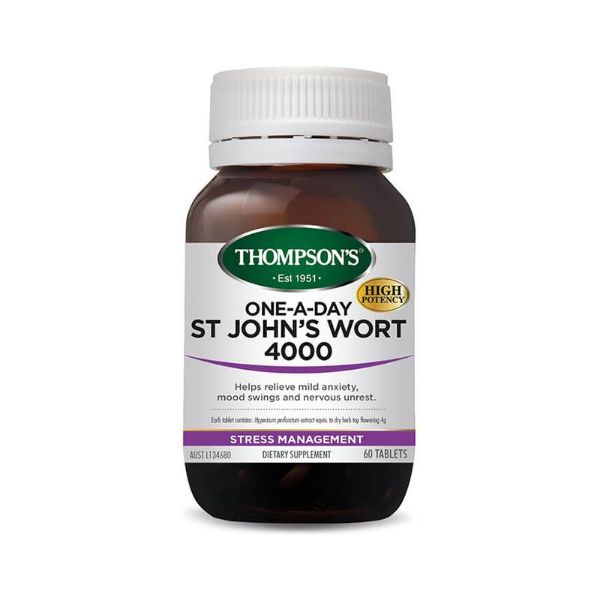 Picture of THOMPSONS One-A-Day St Johns Wort 4000mg 60t