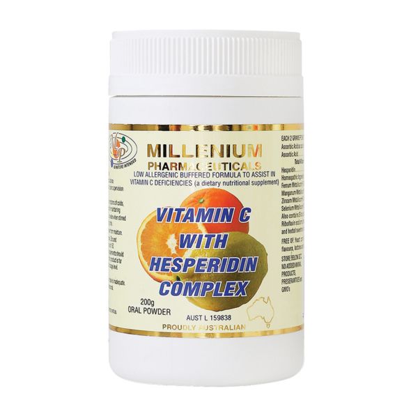 Picture of Millenium Pharmaceuticals Vitamin C with Hesperidin Complex Oral Powder 200g