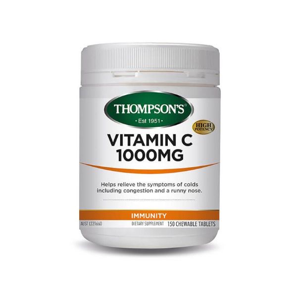 Picture of THOMPSONS Vitamin C Chewable 1000mg 150t