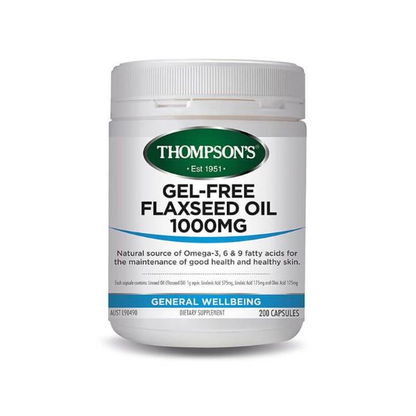 Picture of THOMPSONS Flaxseed Oil 1000mg 200c