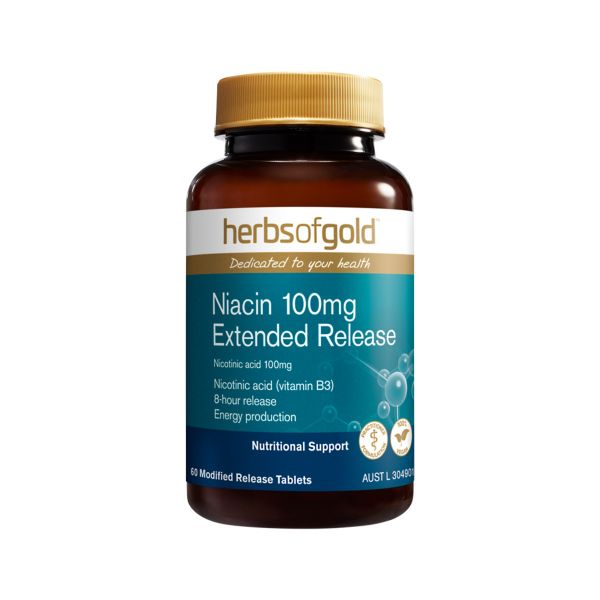 Picture of Niacin 100mg Extended Release 60t