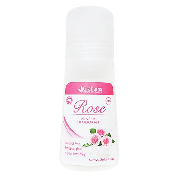 Picture of Grahams Natural Mineral Deodorant Roll-On Rose 65ml