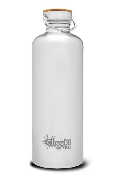 Picture of CHEEKI Thirsty Max Stainless Steel Bottle - Silver 1.6 Litre