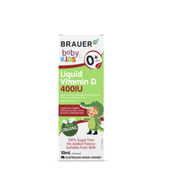 Picture of Brauer Baby & Kids Liquid Vitamin D 400IU (0+ months) 10ml